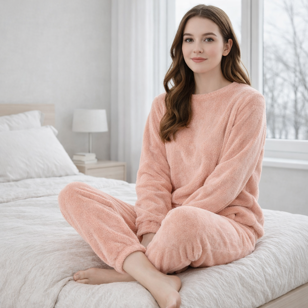 Pyjama set | Women, warm winter wear | Cozy soft pyjamas – Vivano-London