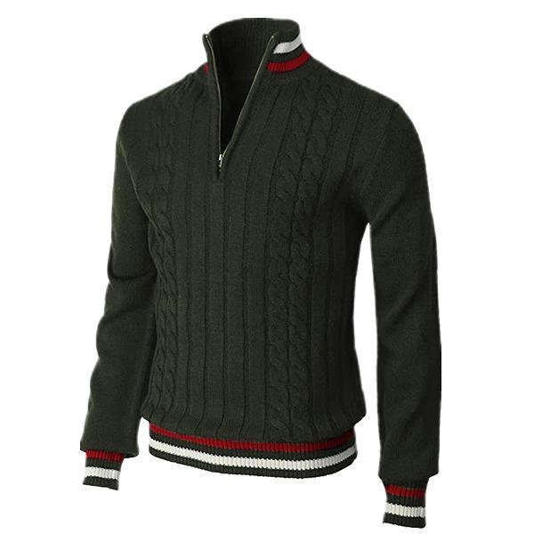 Martin - Elegant Men's Collared Sweater - Classic Fit