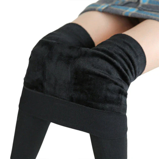 Alice - Velvet Thermal Leggings High Waist