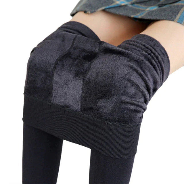 Alice - Velvet Thermal Leggings High Waist