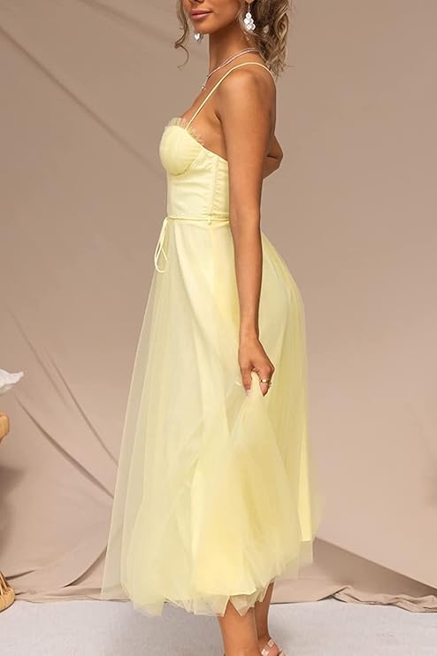 Fairy Tale Maxi Tulle Dress - Elegant Evening Gown