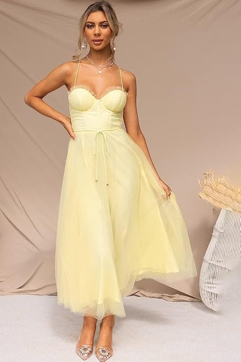 Fairy Tale Maxi Tulle Dress - Elegant Evening Gown