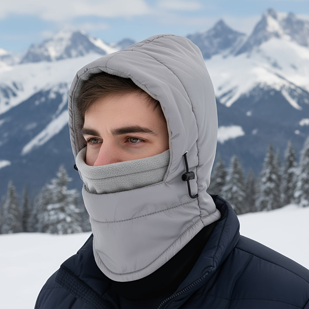 Unisex Insulated Winter Balaclava Hood with Face Cover