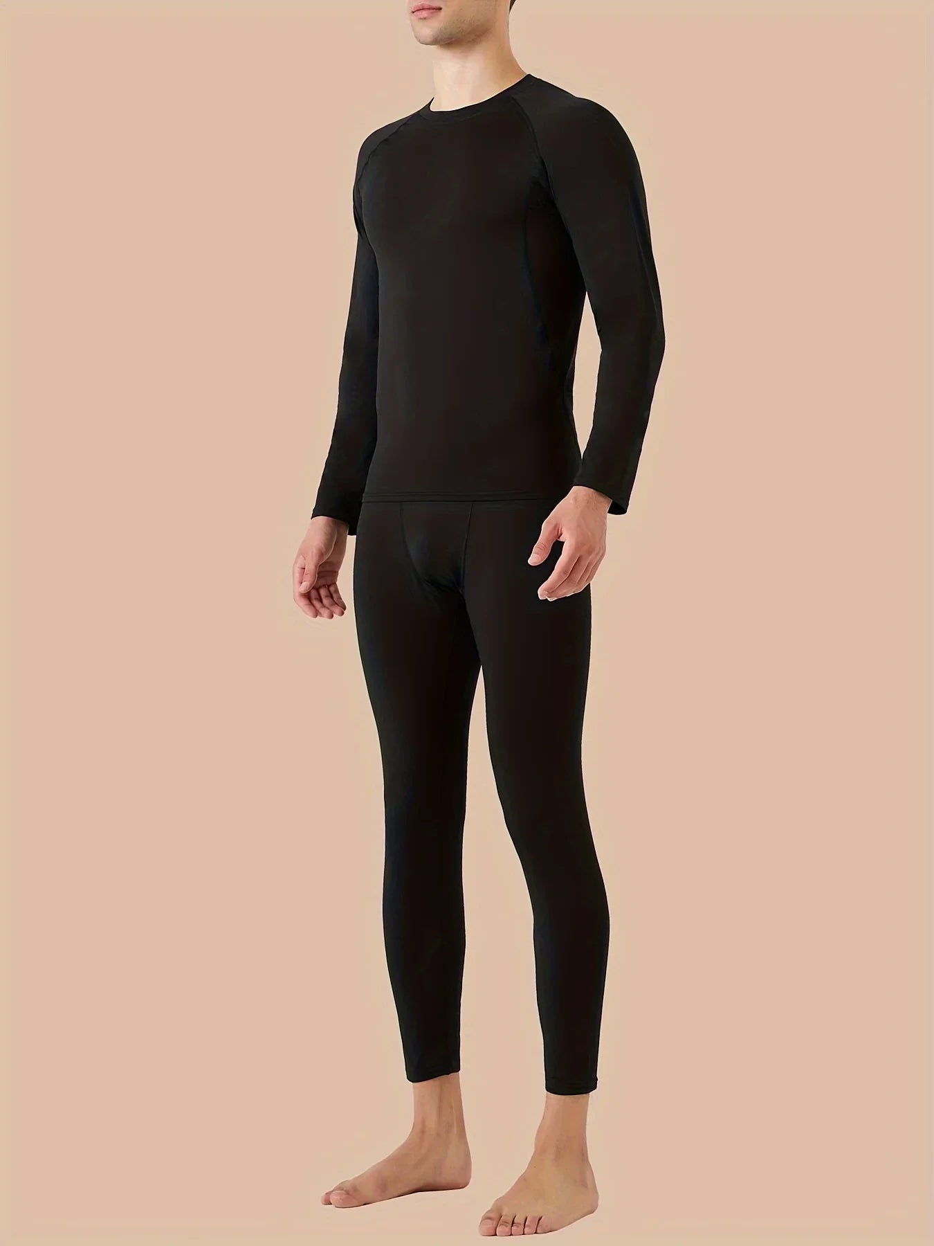 Men’s Thermal Sports Underwear Set Winter Fleece