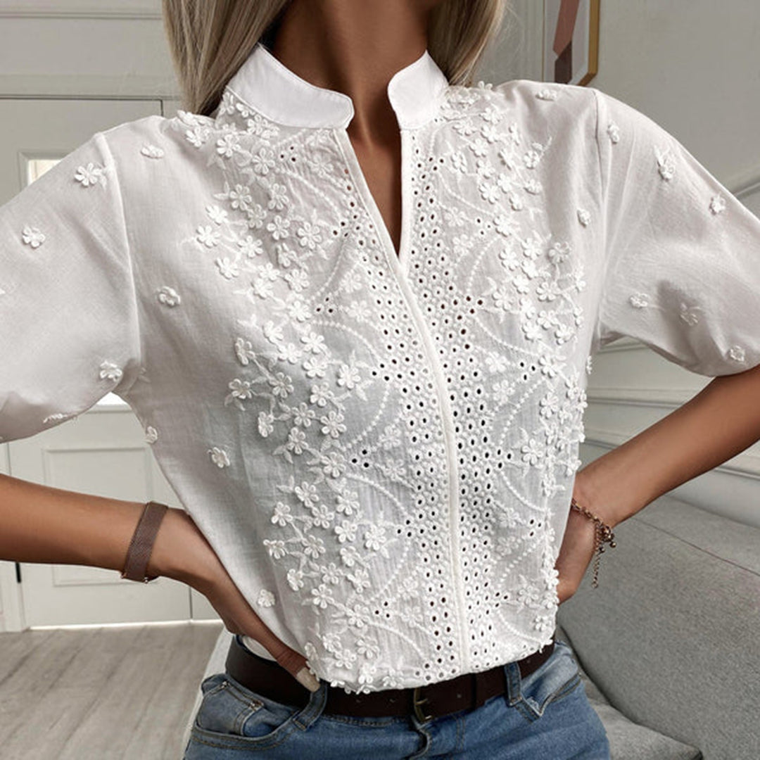 Charlotte - Lace Blouse Elegant Long Sleeve Women’s Top