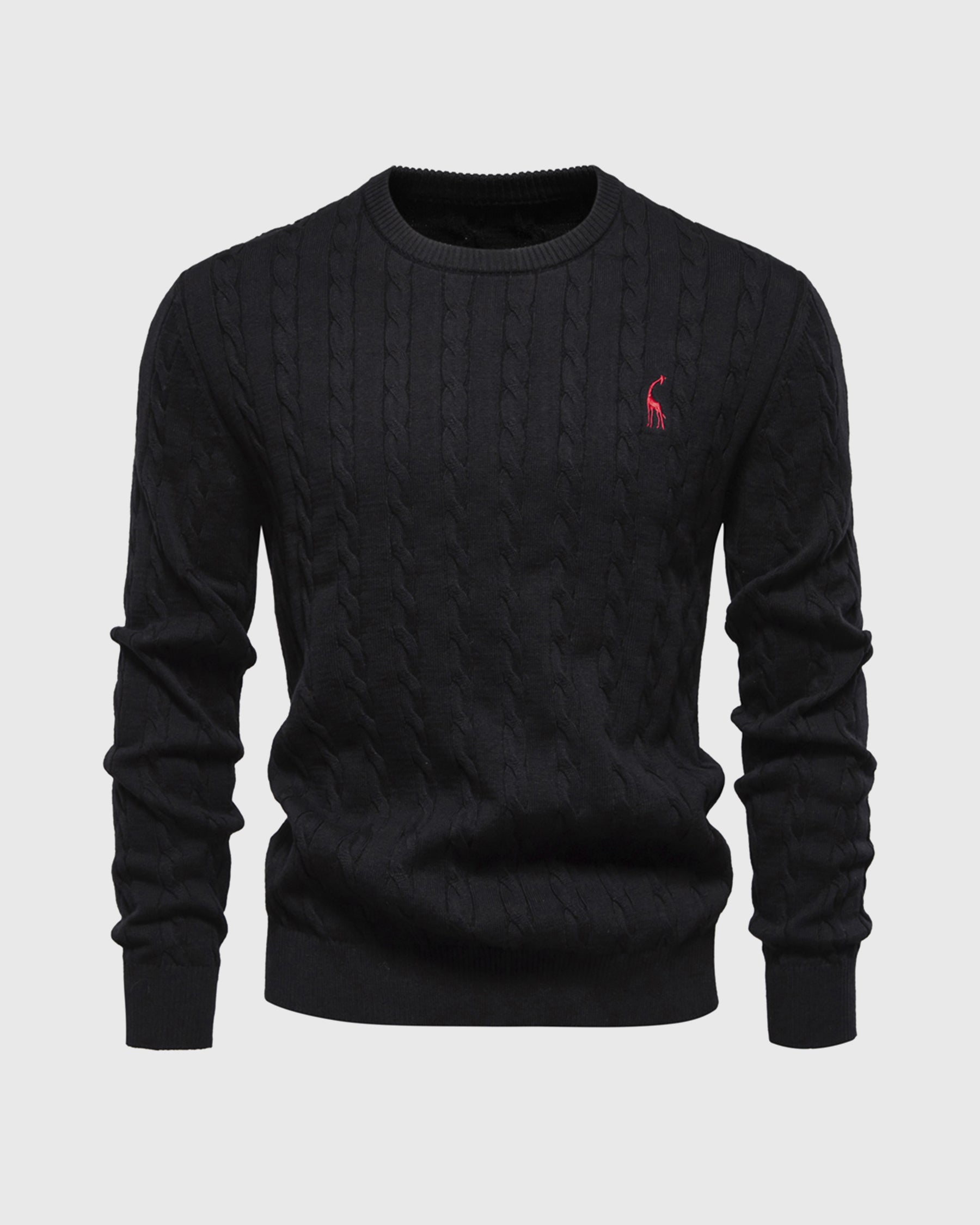 Men's Cable-Knit Sweater - Cotton - Classic Fit