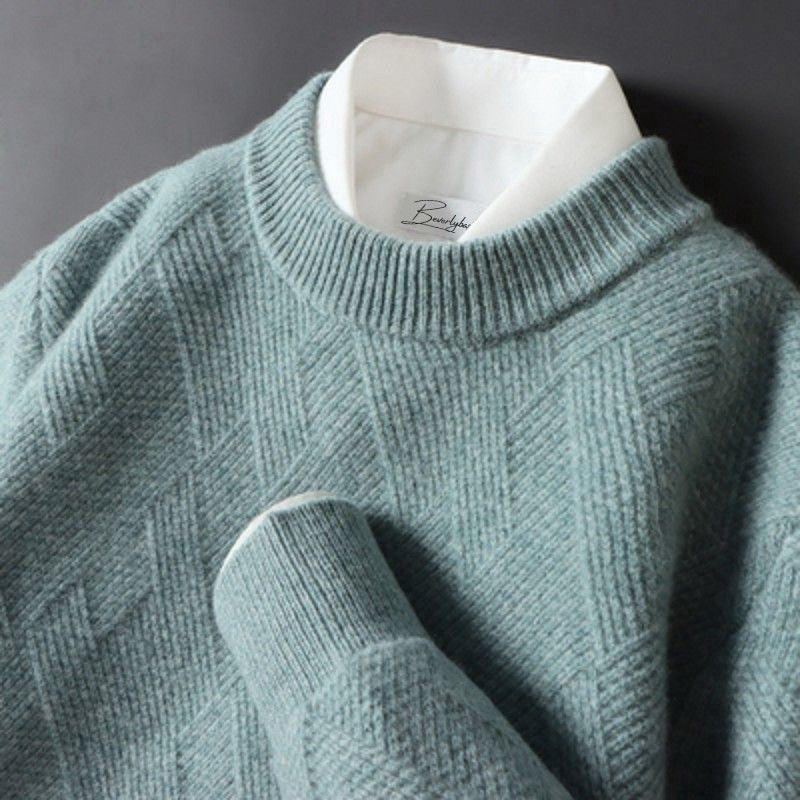 Elegant Men's Cashmere Sweater - Various Colours