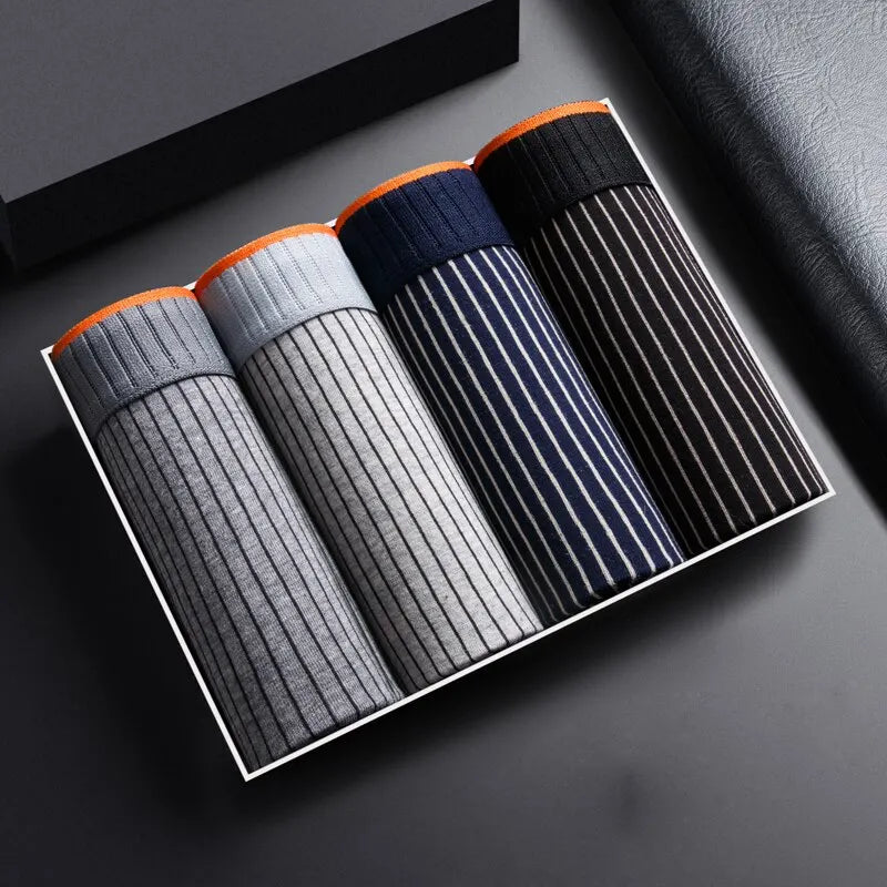 Men’s - Cotton Boxers Soft Breathable Comfort