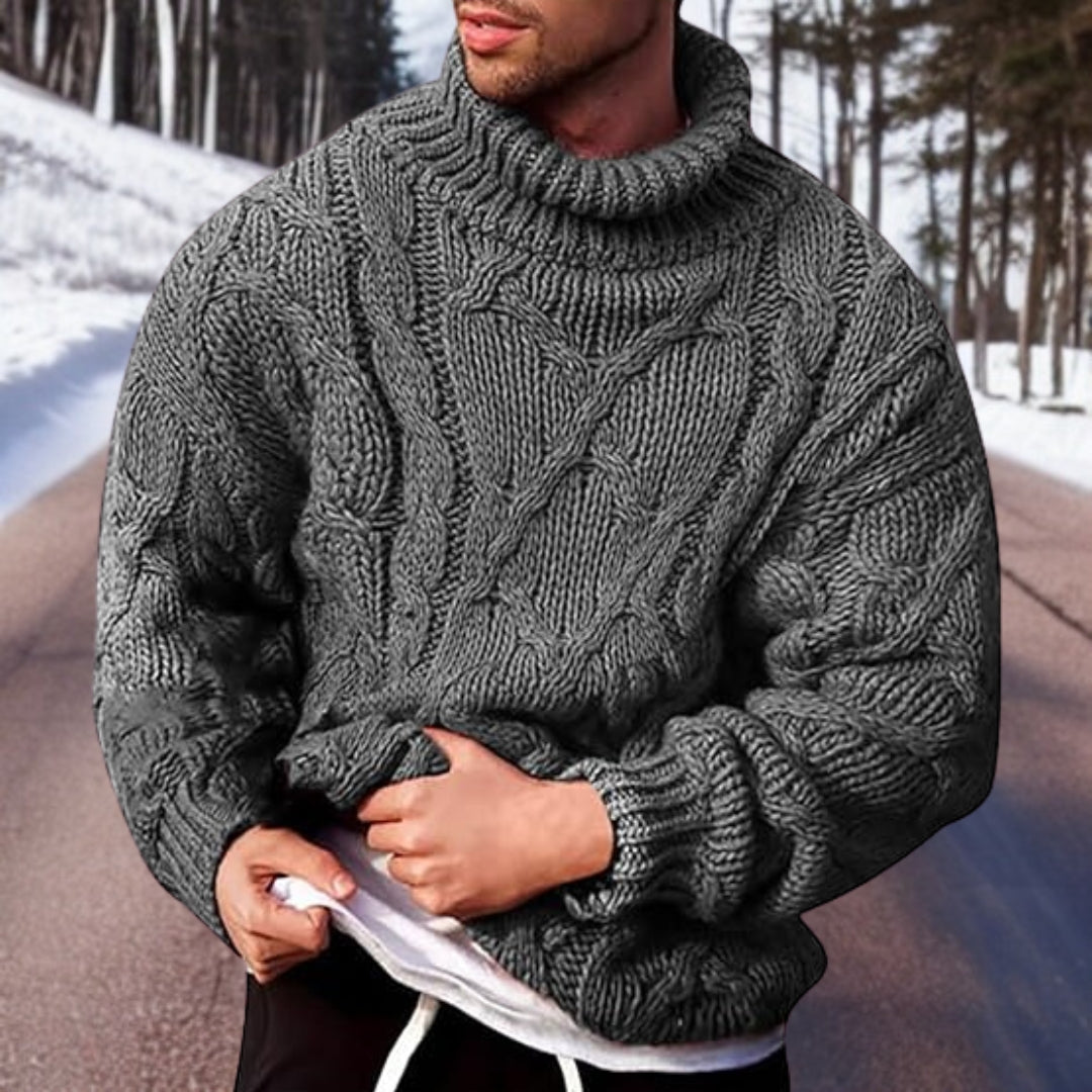 Warm Men's Sweater - Comfortable - Versatile