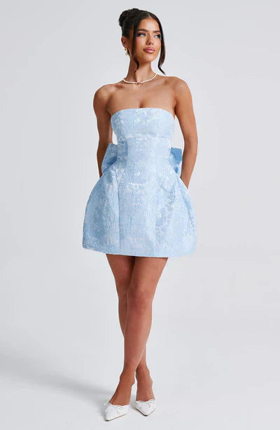 Yanci - Luxurious Mini Prom Dress - Strapless - Bow