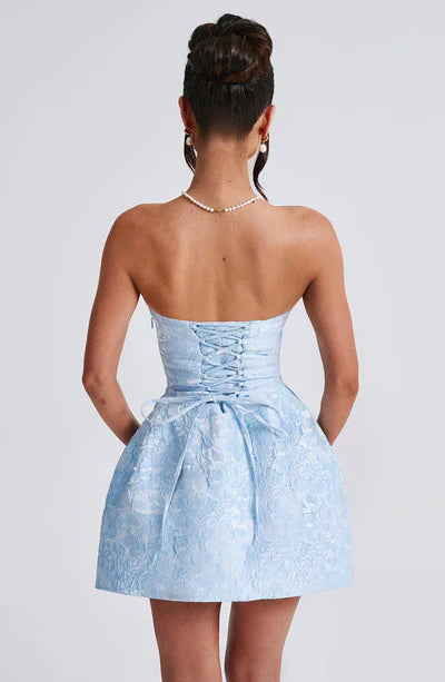 Yanci - Luxurious Mini Prom Dress - Strapless - Bow