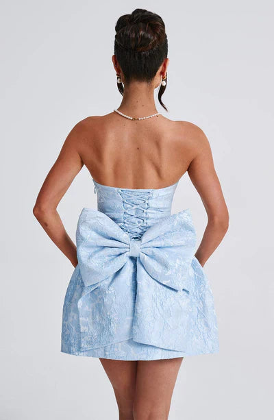 Yanci - Luxurious Mini Prom Dress - Strapless - Bow