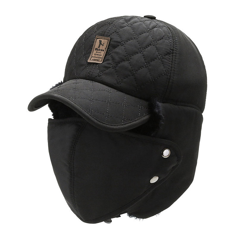Thermsoft - Quilted Winter Balaclava Cap with Face Shield