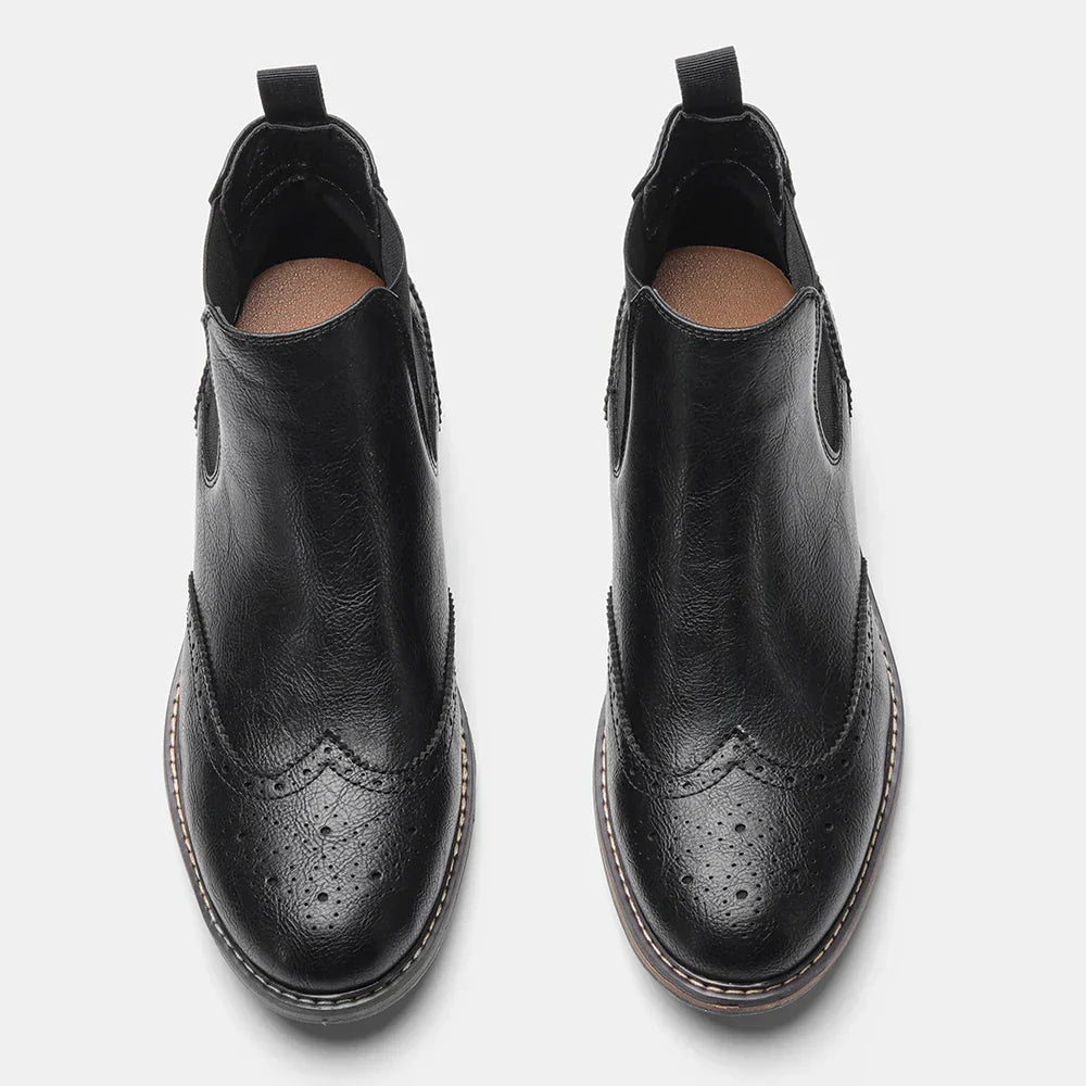 Men's Chelsea Brogue Boots - Classic - Timeless Design