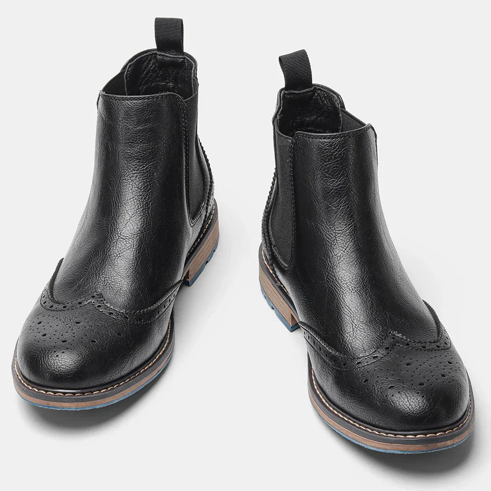 Men's Chelsea Brogue Boots - Classic - Timeless Design