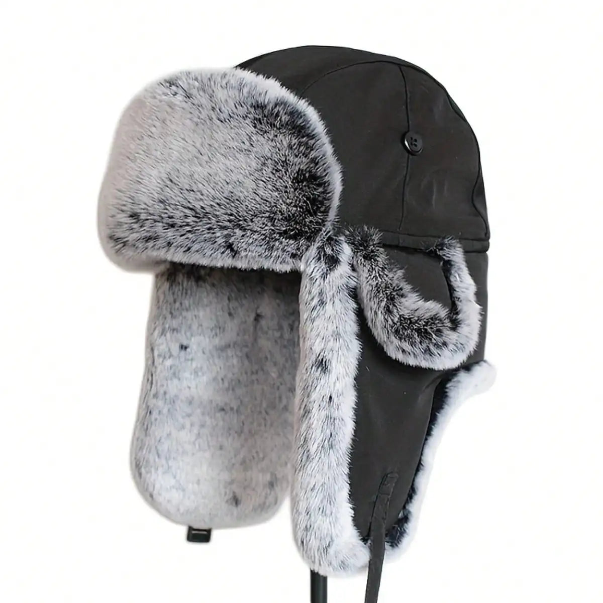 Unisex Insulated Winter Trapper Hat with Faux Fur