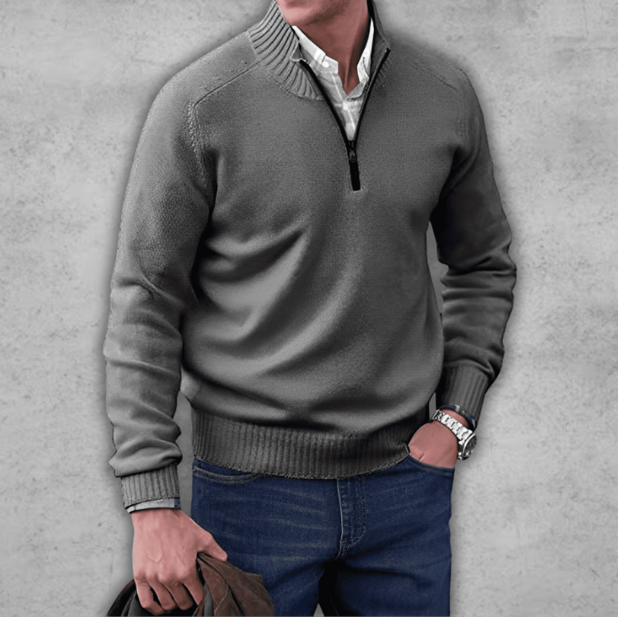 Elegant Men's Sweater - Made of Cotton