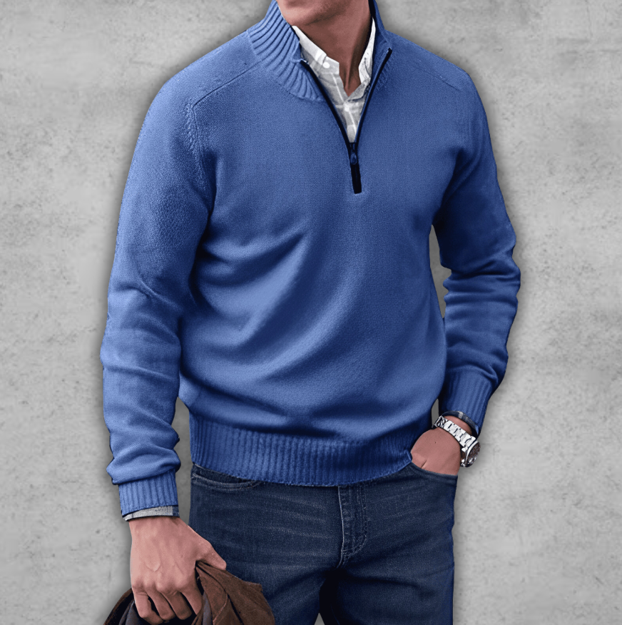 Elegant Men's Sweater - Made of Cotton