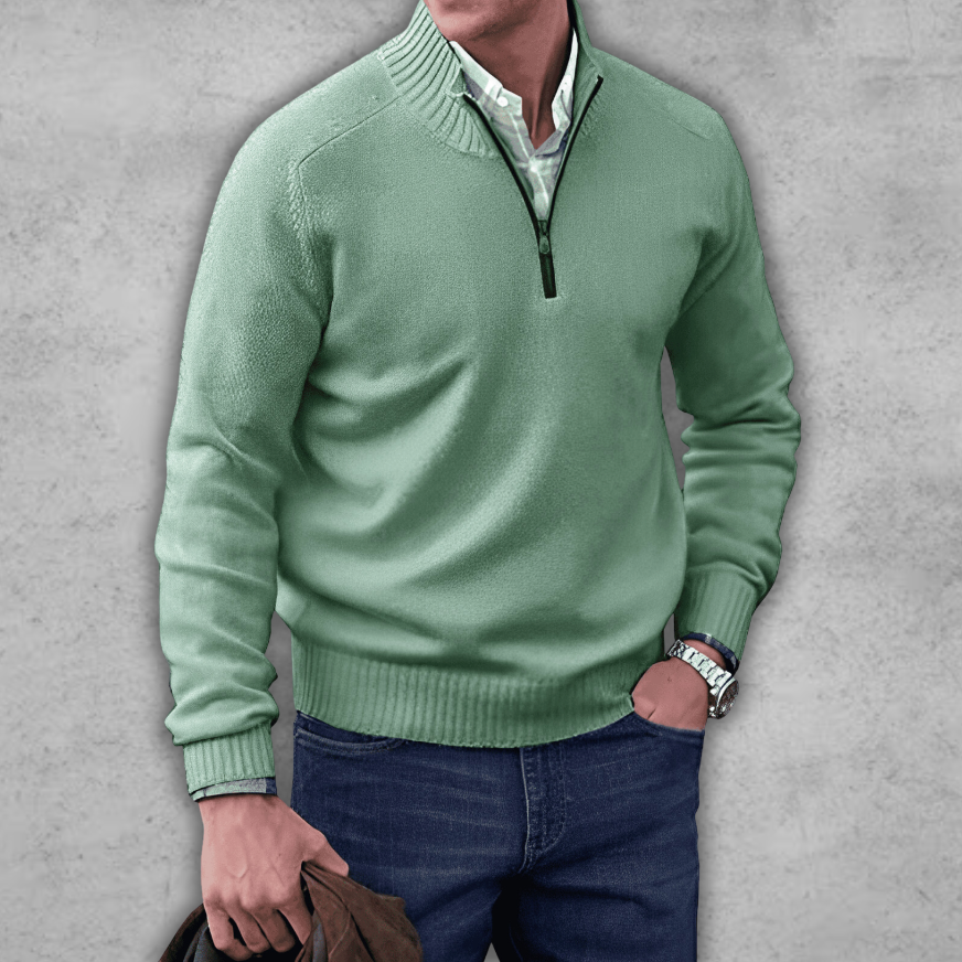 Elegant Men's Sweater - Made of Cotton