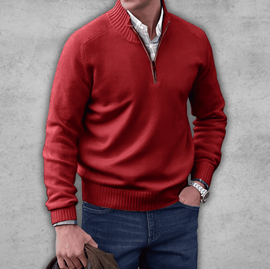 Elegant Men's Sweater - Made of Cotton