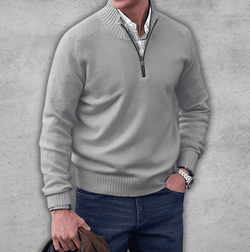 Elegant Men's Sweater - Made of Cotton