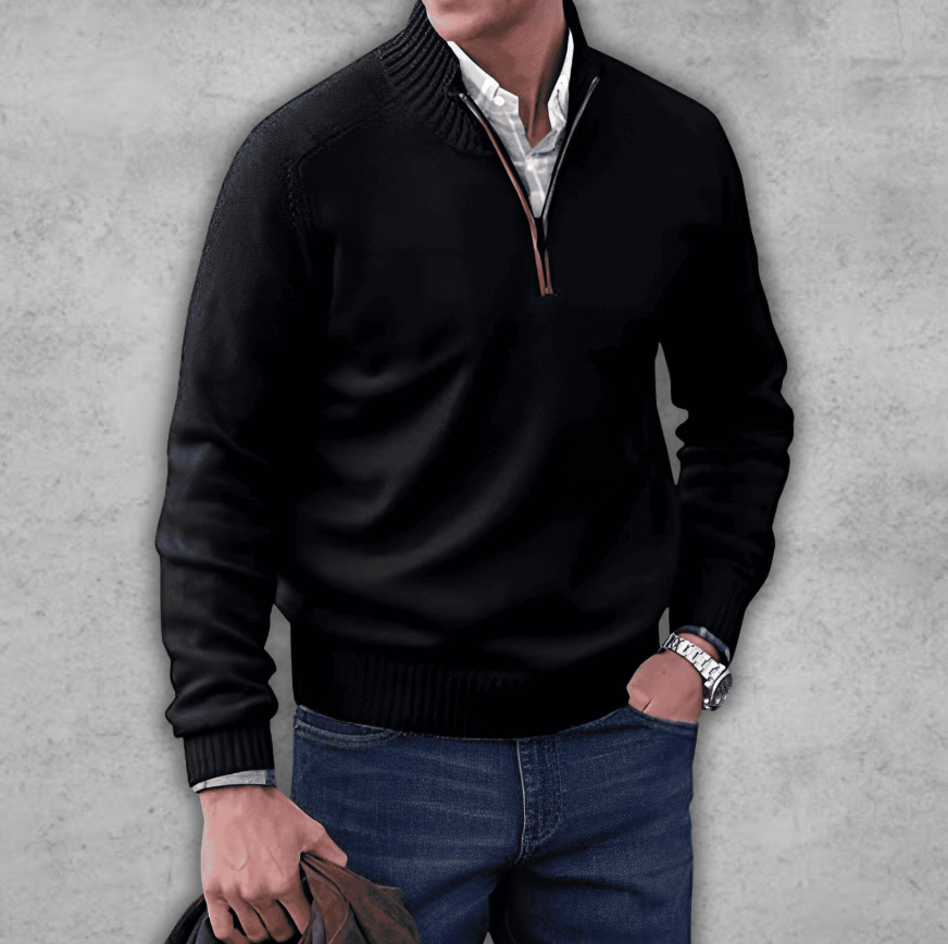 Elegant Men's Sweater - Made of Cotton