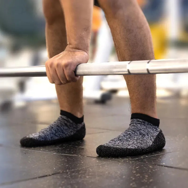 Pilates Socks Non-Slip Cushioned Ankle - Breathable