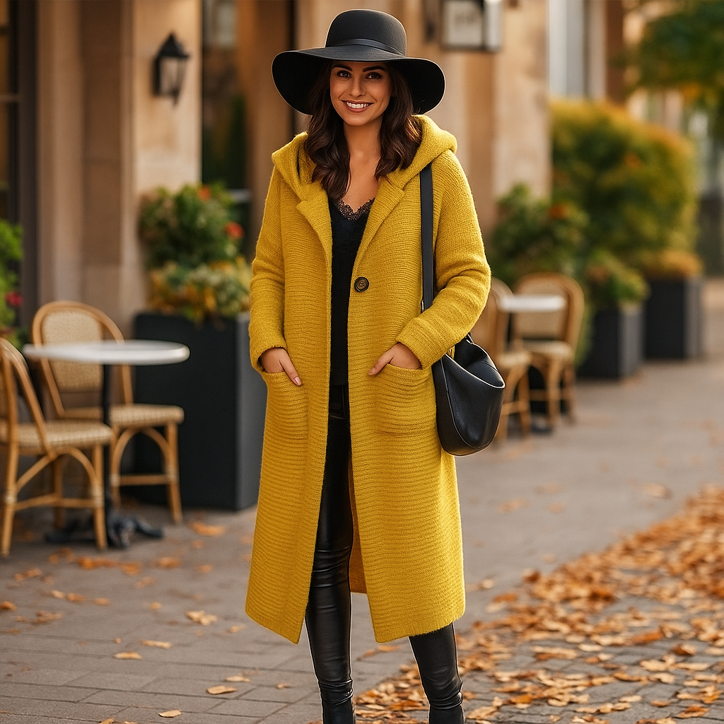 Vivano Selena Hooded Cardigan - Women's Longline Knit