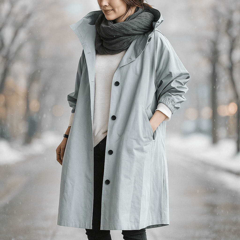 Angelica - Long Fashion Coat - Elegant Timeless Style
