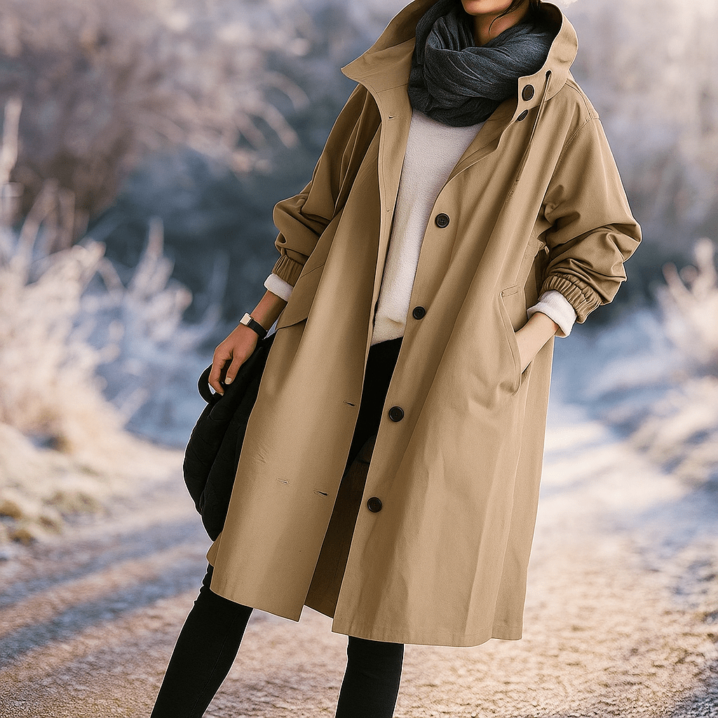 Angelica - Long Fashion Coat - Elegant Timeless Style