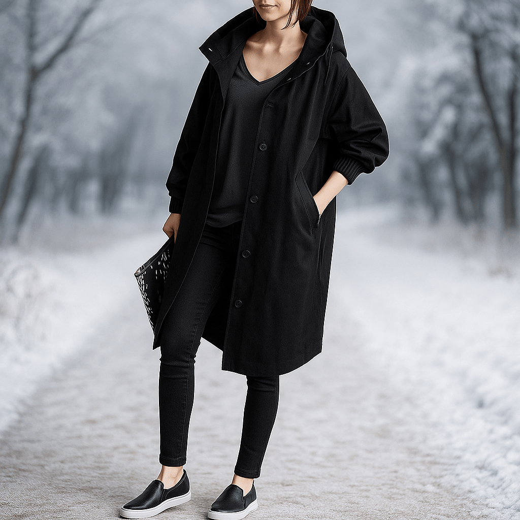 Angelica - Long Fashion Coat - Elegant Timeless Style