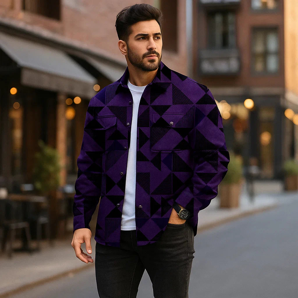 Vivano - Julian Casual Jacket Purple / M Jacket