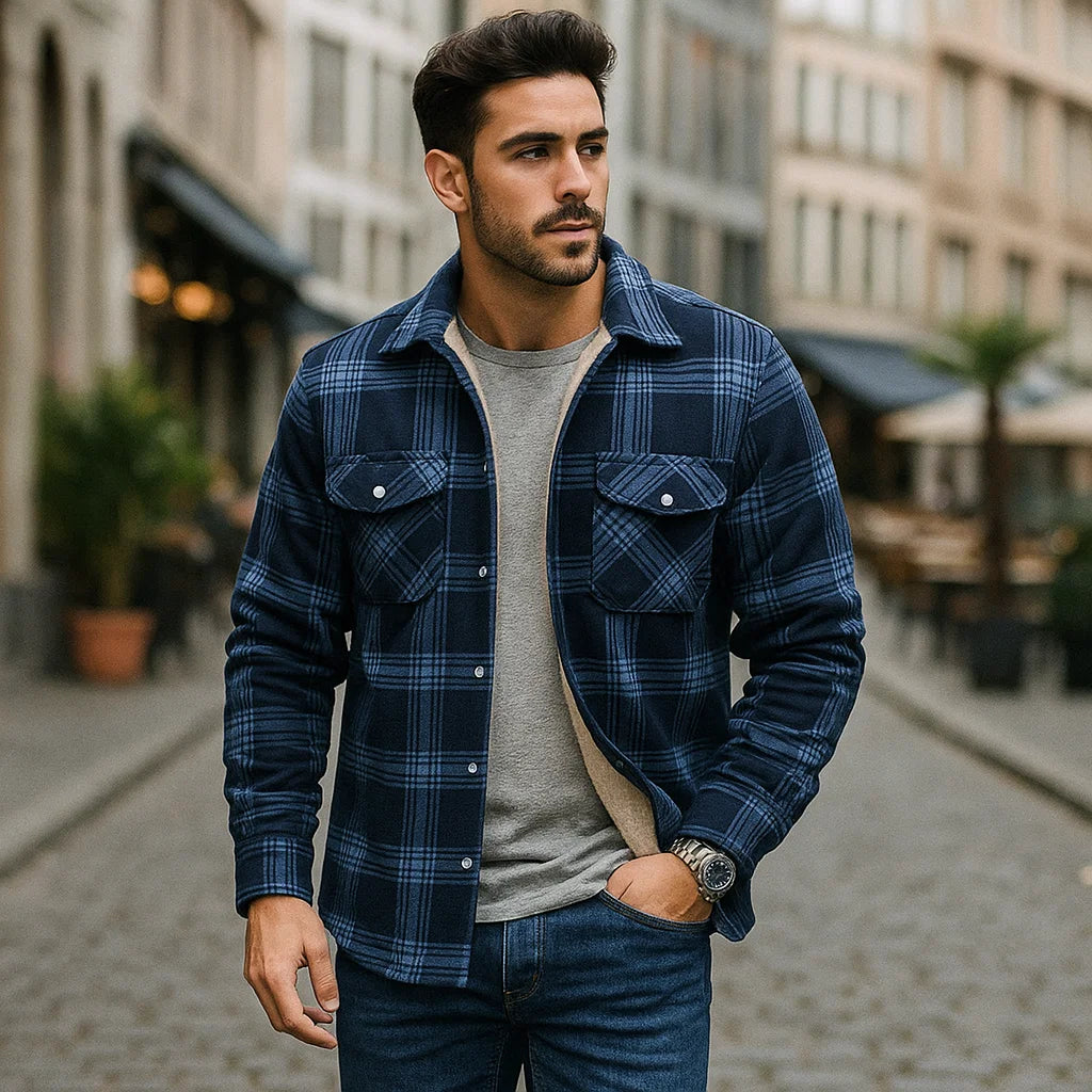 Vivano - Leo Cotton Winter Coat Grey Blue / S Sweater