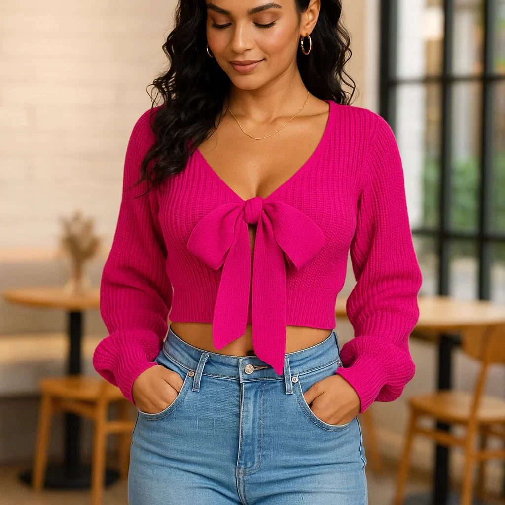 Vivano - Abigail Crop Sweater Sweater