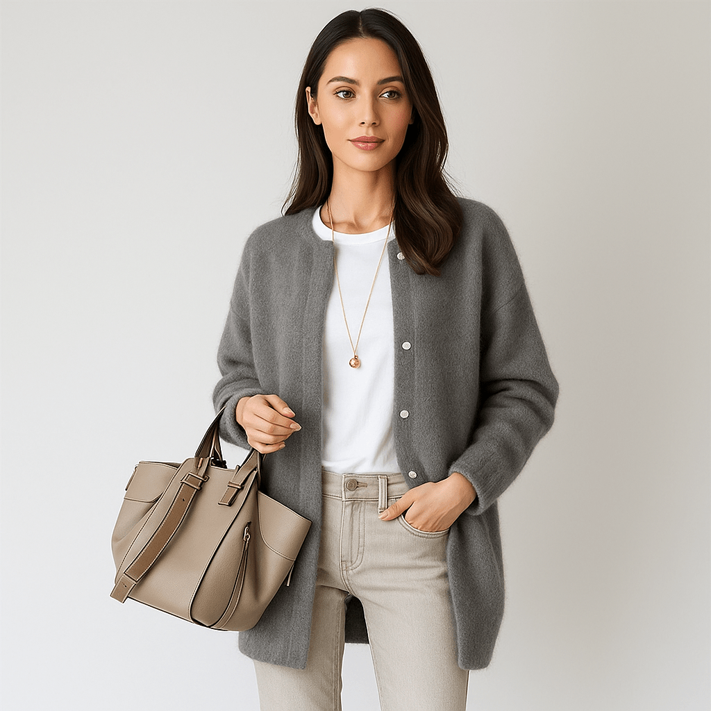 Aubrey Soft Wool Cardigan - Elegant - Warm - Comfortable