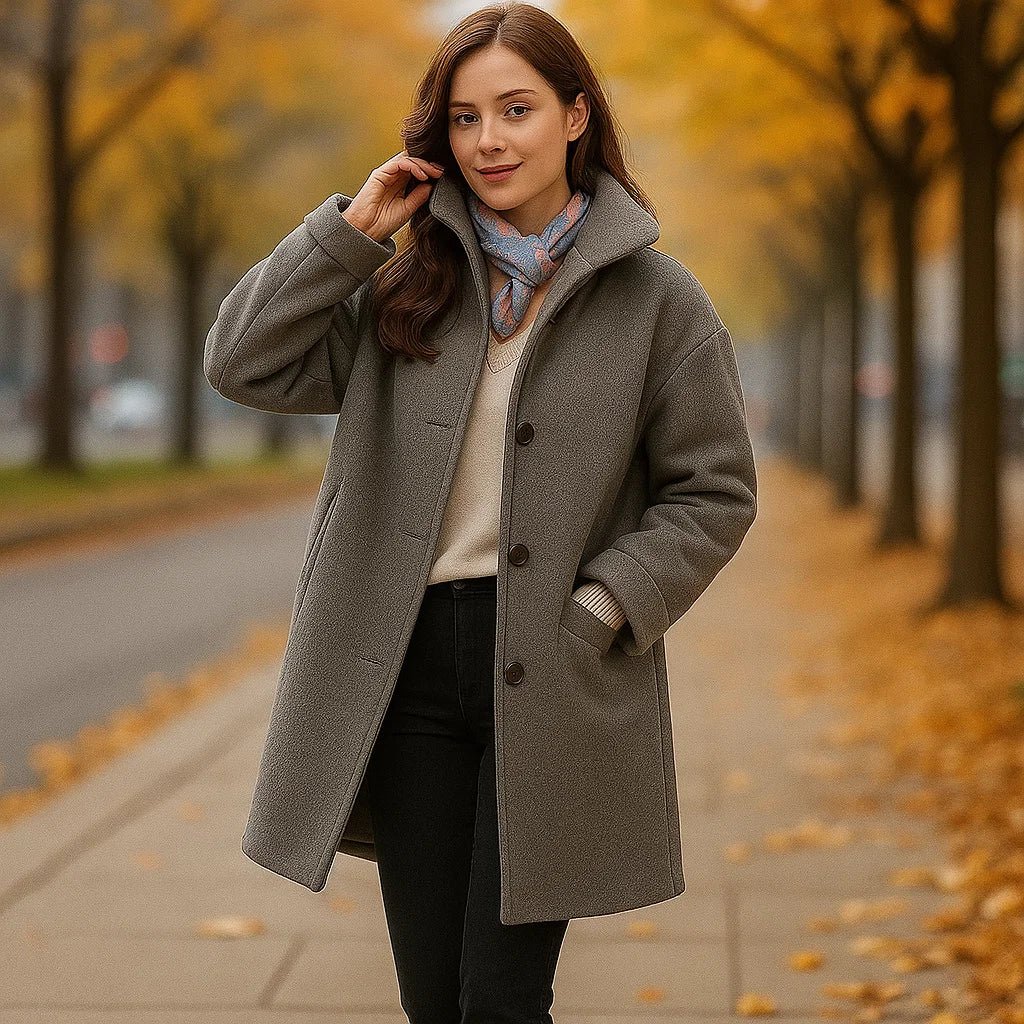 Averie Women's Wool Coat – Elegance and Style