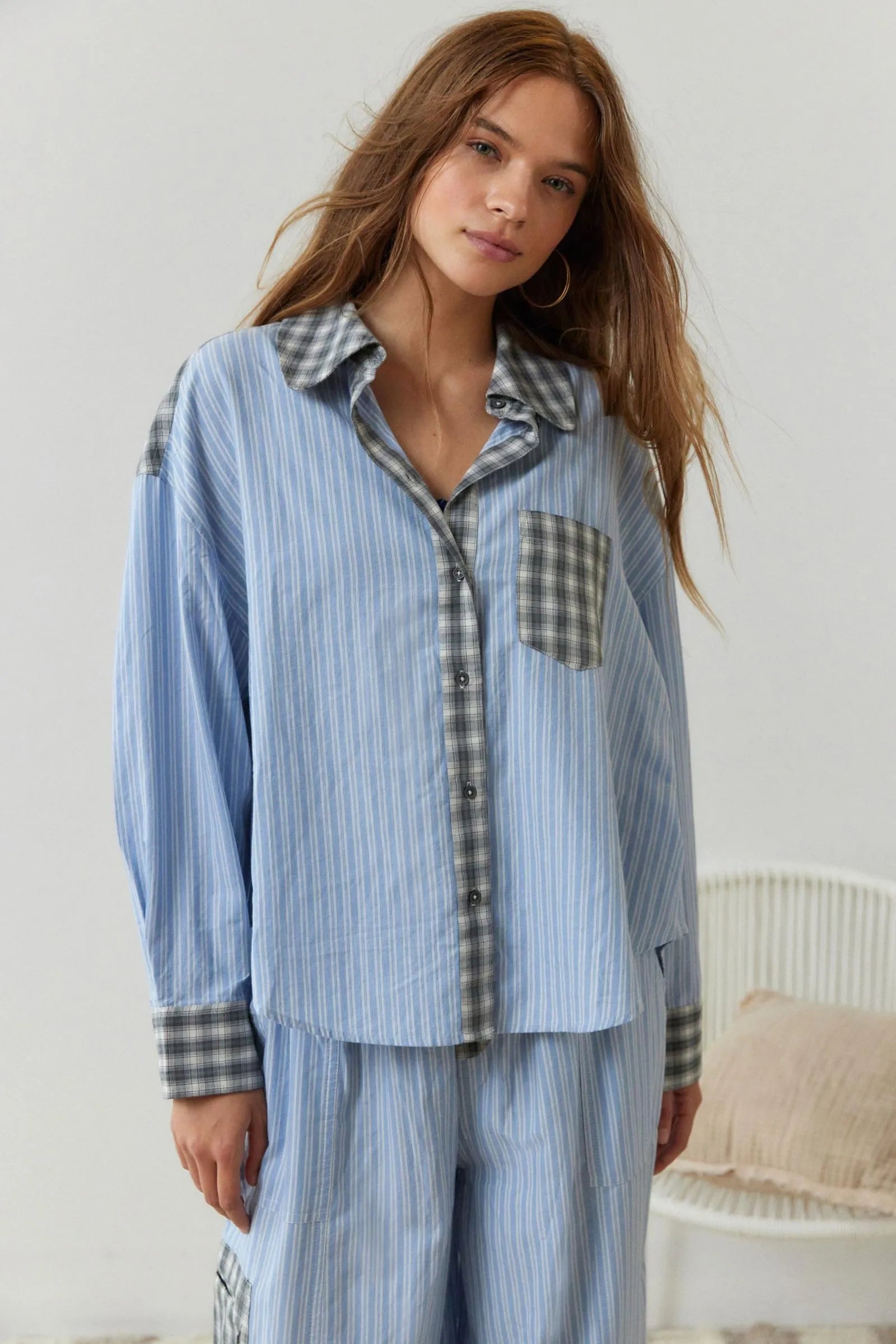 Women’s Striped Pyjama Set Cozy Two-Piece Sleepwear