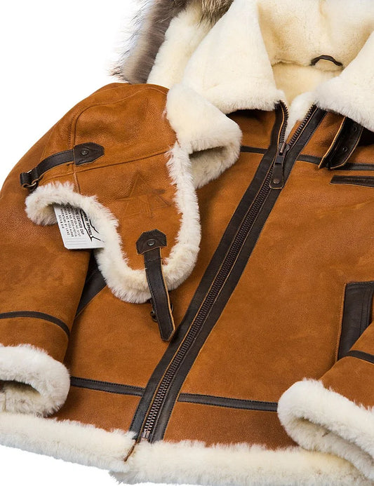 Vivano - BOMBER SHEEPSKIN JACKET