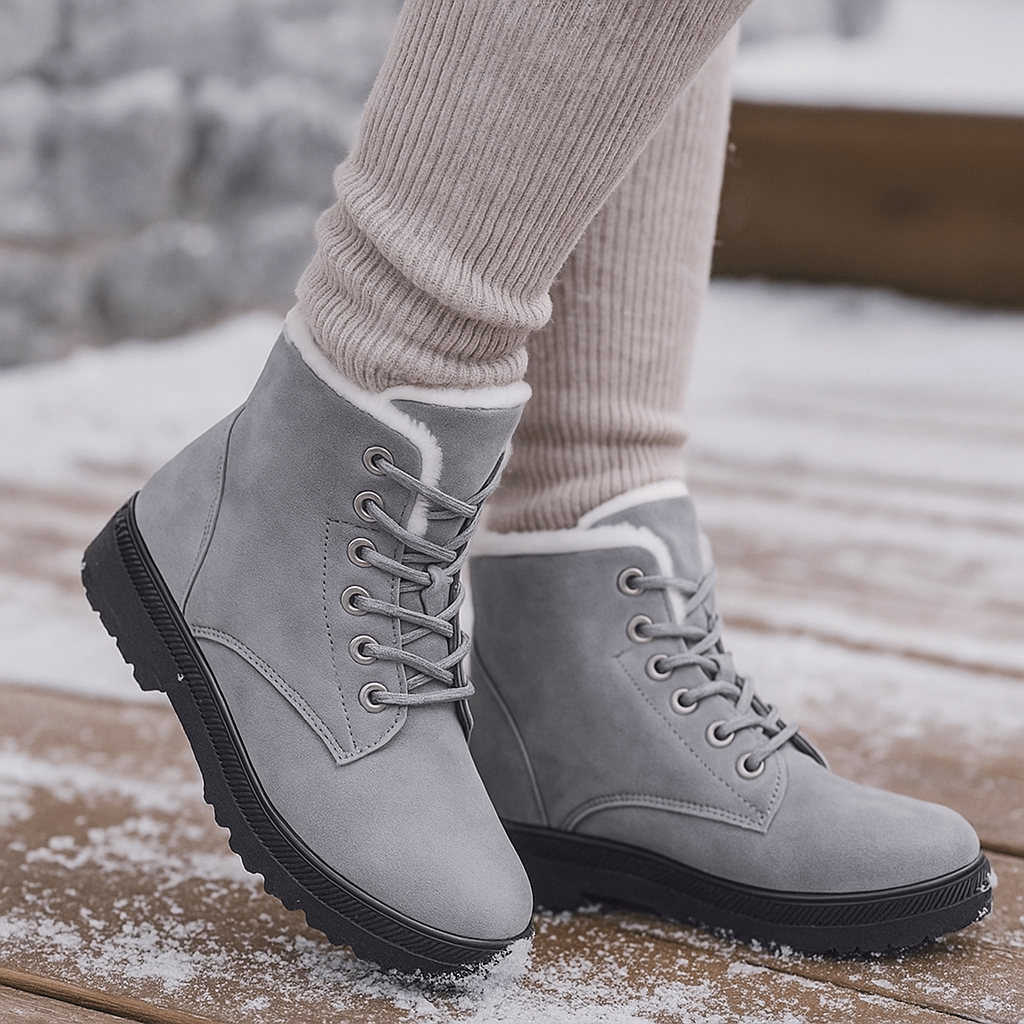 Ankle Boots - Warm Insulated Lining - Comfortable Fit - Non-Slip Sole