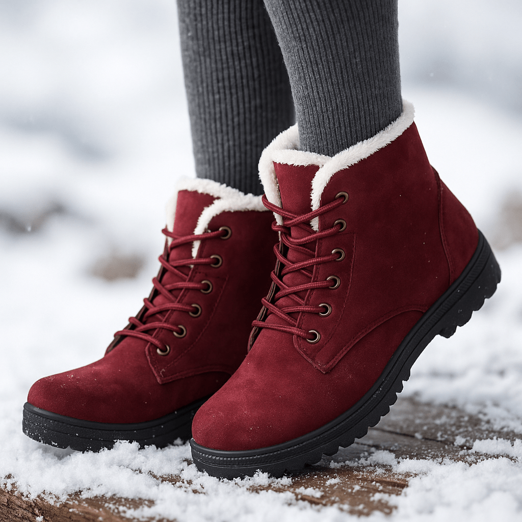 Ankle Boots - Warm Insulated Lining - Comfortable Fit - Non-Slip Sole
