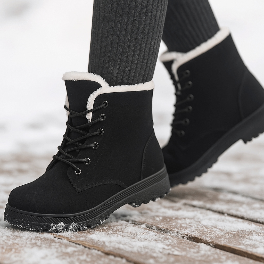 Ankle Boots - Warm Insulated Lining - Comfortable Fit - Non-Slip Sole