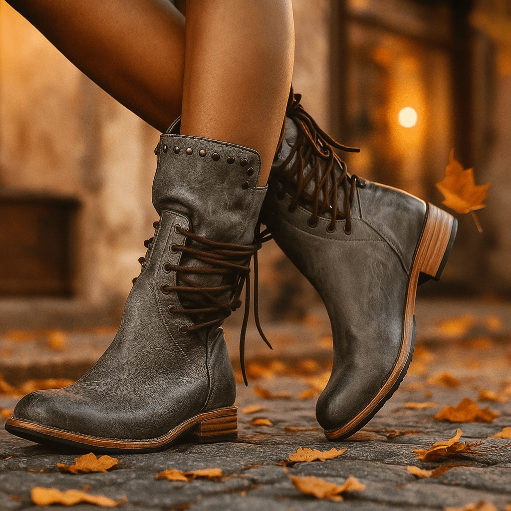 Block Heel Ankle Boots - Women's - Stylish - Comfortable - Elegant