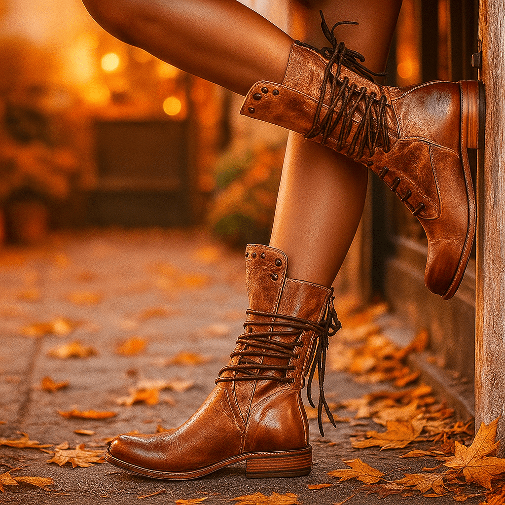 Block Heel Ankle Boots - Women's - Stylish - Comfortable - Elegant