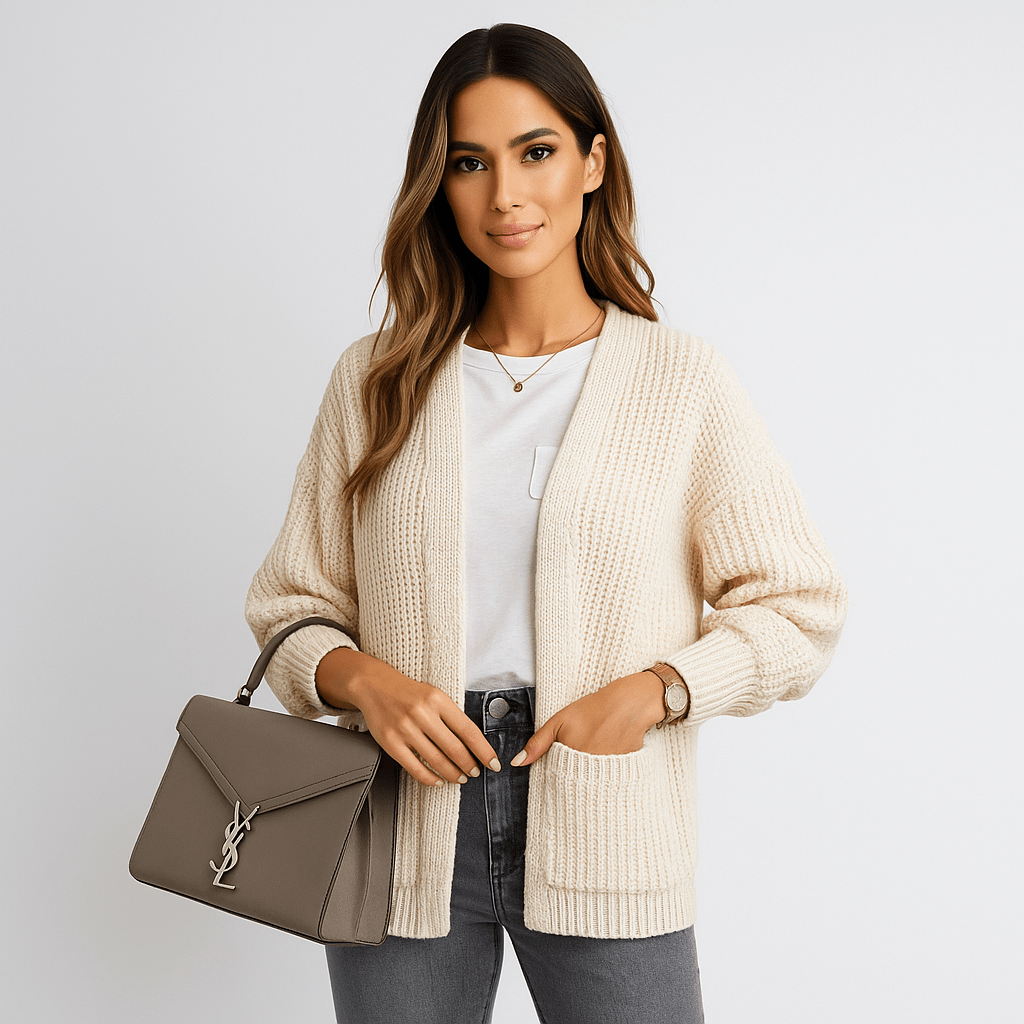 Cardigan - Long-Sleeve - Practical Pockets - Comfortable Fit