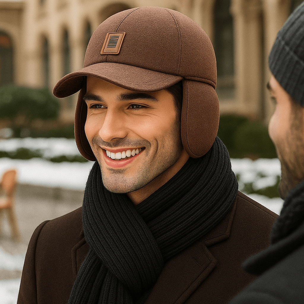 Warm Winter Hat - Ear Protection - Fleece Lined - Windproof