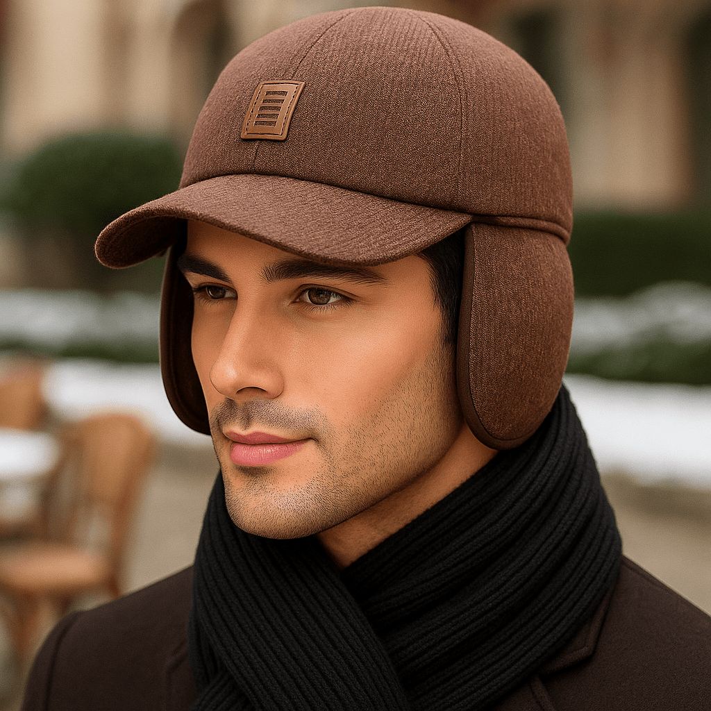 Warm Winter Hat - Ear Protection - Fleece Lined - Windproof