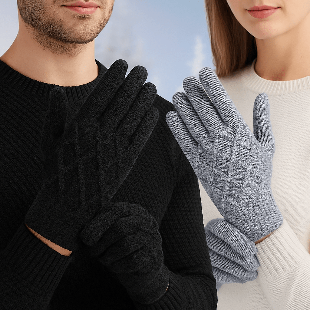 Warm Touchscreen Winter Gloves - 2 Pairs - Insulated Fleece
