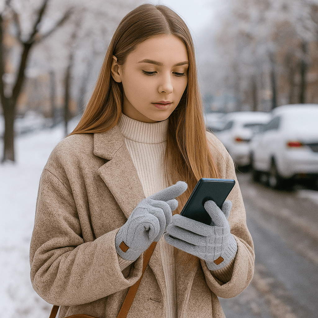 Warm Touchscreen Winter Gloves - 2 Pairs - Insulated Fleece