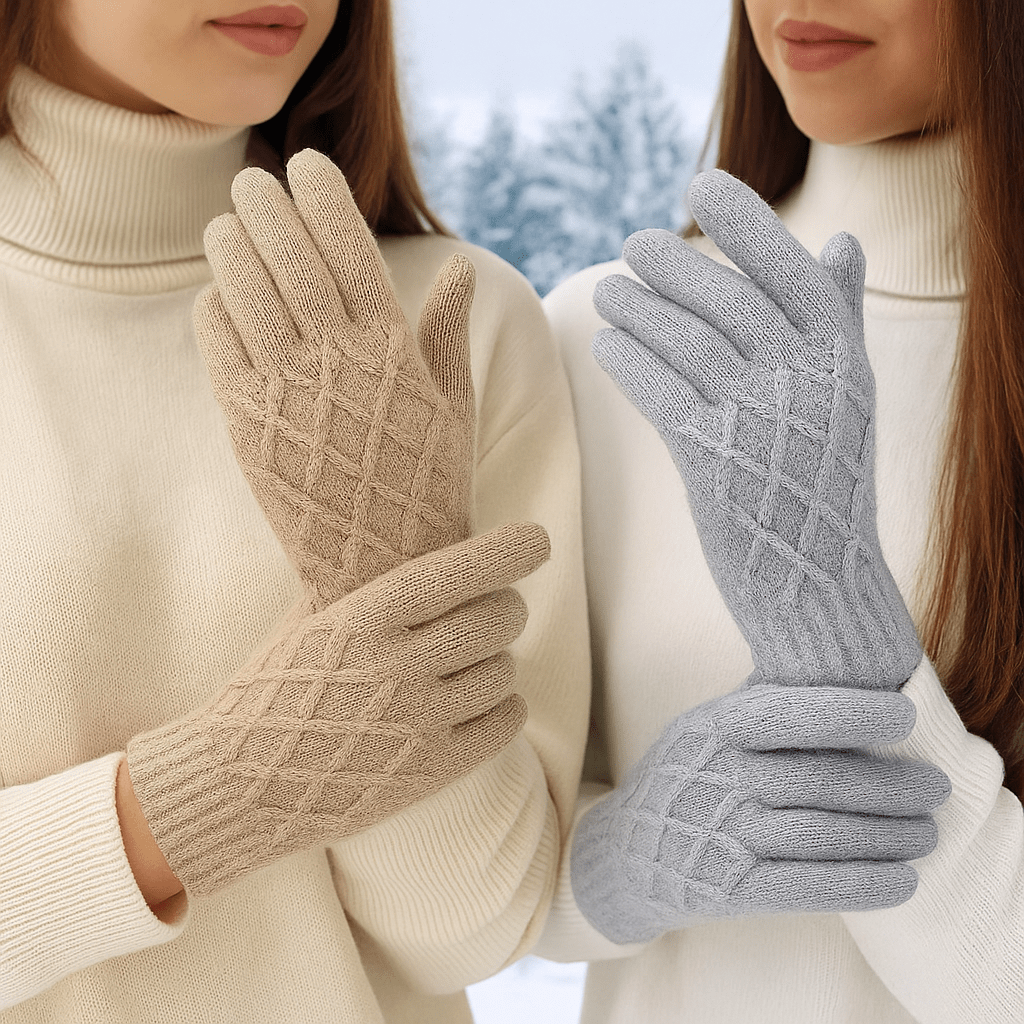 Warm Touchscreen Winter Gloves - 2 Pairs - Insulated Fleece