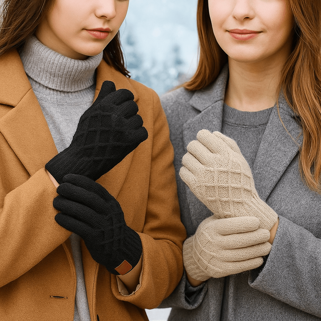 Warm Touchscreen Winter Gloves - 2 Pairs - Insulated Fleece